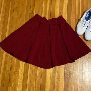 Red bow skirt